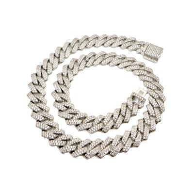 China CLASSIC Fashion Jewelry Iced Out Cuban Link Chain Necklace Cuban Link Jewelry Chains Necklace for sale