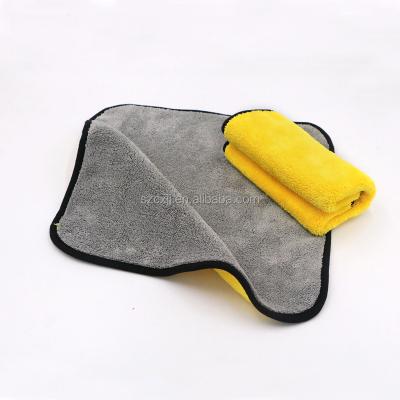 China Viable Microfiber Towels For Cars, Car Drying Wash Detailing Buffing Polishing Towel With Binding Side Microfiber Cloth for sale