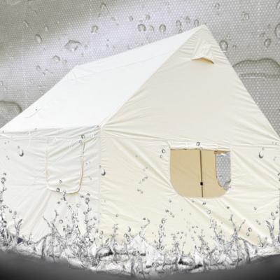 China Diagonal Tying Type Yurt Cotton Canvas Tent Frame Custom Inner Structure With Starry Skylight Outdoor Camping Tent for sale