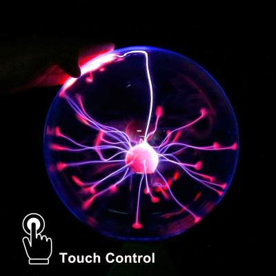 China Indoor Plasma Magic Ball USB Crystal Lightning Ball Sound Controlled Plasma Static Light for Home Decorations for sale