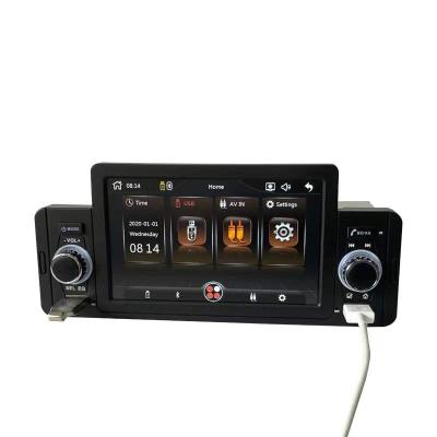 China GPS 5 Inch One Din Universal  7 color  Full Touch MP5 GPS Car Play & Android Navigation Head Unit BT FM Receiver Car Multimedia for sale