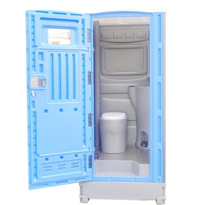 China Factory Supply Modern Easy Set Portable Toilet Seated Temporary Plastic Mobile Toilet for sale