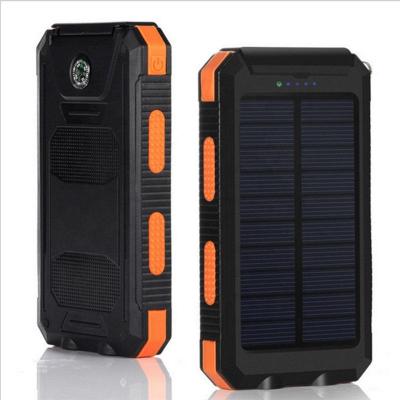 China Large capacity 6000mAh/8000mAh camping portable waterproof solar panel with camping light and go around 5v solar power bank 139*77*20mm for sale