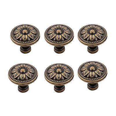 China Old Fashioned Hot Sale Metal Dresser Brass Knobs For Drawer for sale