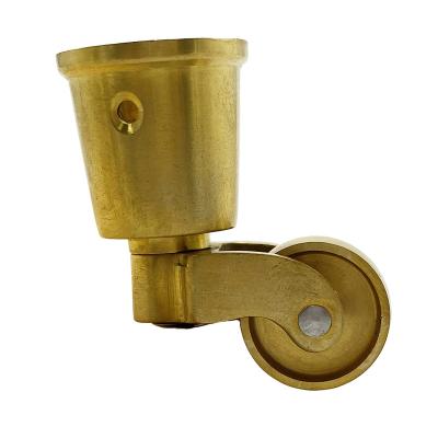 China Brass Sofas Chair Hardware Stability Casters 25mm Mini Ball Brass Caster Wheel for sale