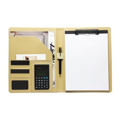 China Soft Cover Soft Cover PU Business Folder Leather Notepad for sale