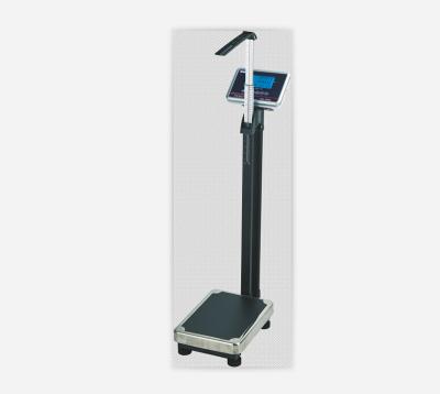 China KINLEE Metal Weighing Balance Big Size Meter Scale and BMI Funtion LCD Display Digital Weighing Platform for sale