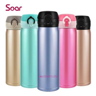 China Customized Logo Sport Kids 500Ml Double Wall Stainless Steel PORTABLE Customized Vacuum Insulated Water Bottle Drinking Thermos for sale