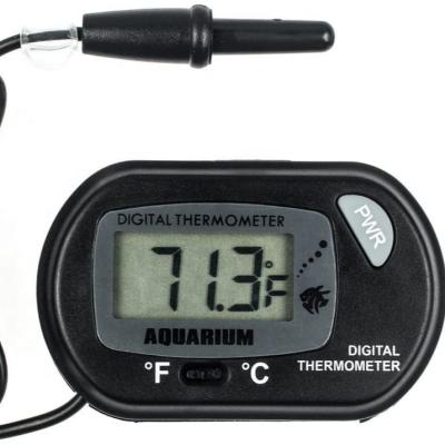 China Digital LCD Display Aquarium Thermometer Mini Aquarium Water Greenhouse Temperature for sale