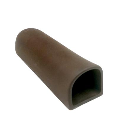 China Ceramic Brown cloumn tube for algen, catfish and shrimp farming, algen, aquarium decoration for sale