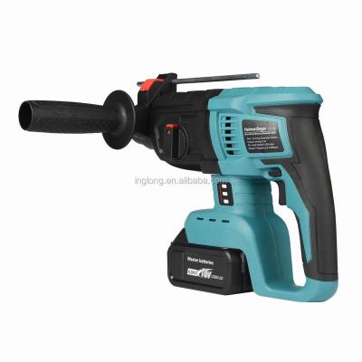 China 18V Hammer Drill Electric Hammer Rechargeable Cordless Brushless Rotary Impact Drill with One 18V 4.0Ah 18V 4000mAh Battery for sale