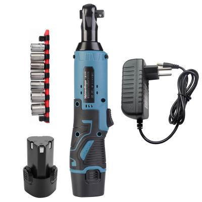 China 12V Cordless Rechargeable Battery Ratchet with Two 3/8 Inch Batteries for sale