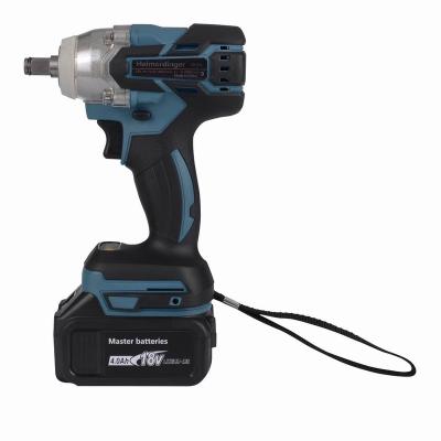 China Building& industry& Construction Electric Cordless And Brushless Impact Wrench With Two 18V 4.0Ah Lithium Ion Battery for sale