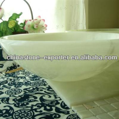 China White Onyx Vessel Sink New Designs Onyx Sink Chinse Suppliers for sale