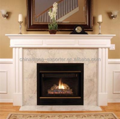 China All kinds of marble fireplace mantel decoration fashion marble fireplace mantel home surround for sale