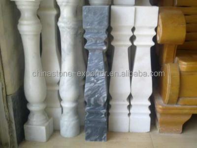 China Home Decoration Solid Marble Baluster For Stairs, Stone Pillars Columns, Stone Fence Balustrade for sale