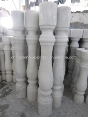 China For interior and exterior decoration stone balustrade made of white marble balustrade for sale