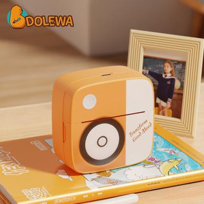 China Cute mini portable thermal printer home portable cell phone printer handbook photo BT printer Battery 1200mAh 57mm*25mm for sale