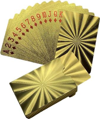 China Luxurious Paper Gold Rendered Casino Style Grade High Quality Playing Cards Play Game for sale