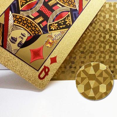 China 2022 Paper Factory Directly Supply Promotion Novelty Poker Game Machines Poker Gold Deck For Friend Gift for sale