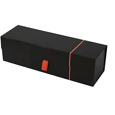 China Disposable Custom Design Glossy Black Wine Bottle Gift Boxes For Liquor Wine And Champagne for sale