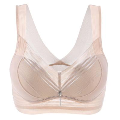 China Seamless Ice Silk Chest Shoulder Pump Bra Comfortable Sexy Women Outdoor Beautiful Small for sale