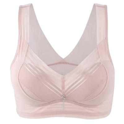 China New design seamless super high grade large size wireless bra plus XXL female sexy size filled bra for sale