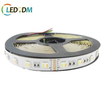 China Indoor& New Outdoor Led Strip 5in1 RGBWW 60LEDs/m DC12V Flexible Led Strip Light RGBCCT Led Strip Light for sale