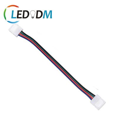 China FPC Solderless LED Strip Light Wire Strip Connectors for 10mm Wide SMD 5050 RGB LED Flexible Strip Lights for sale