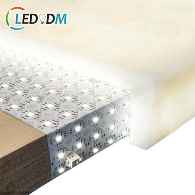 China Indoor& outdoor& commercial 2835 420D warm white cold white CCT led flexible sheet for backlights 500*233mm cuttable led sheet for sale