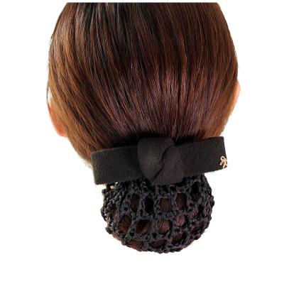 China Fashion high quality fashion pretty lady hair clips hair accessories hair bun net canvas cover hot sale cheap cute cute black clip for sale