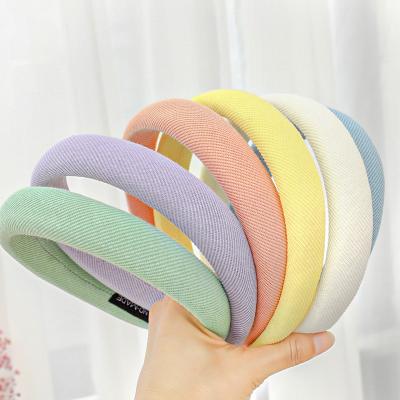 China Lady Fashion New Arrival Latest Product Pretty Design High Quality Stripe Shape Sponge Headband Hairbands Popular Accessories for sale