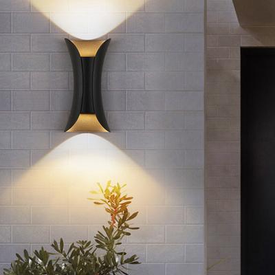 China Nordic modern creative tempered glass wall lamp garden wall lamp outdoor wall light for sale