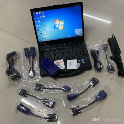 China a ferramenta da varredura do caminhão da relação do usb do nexiq 125032 do diagnóstico do caminhão cabografa com toughbook do portátil cf52 2 anos de garantia WESPC à venda