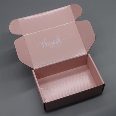 China Custom Recycled Materials Foldable Corrugated Clothes Box Logo Gift Announcement Box Cardboard Packing Boxes For Shipping for sale