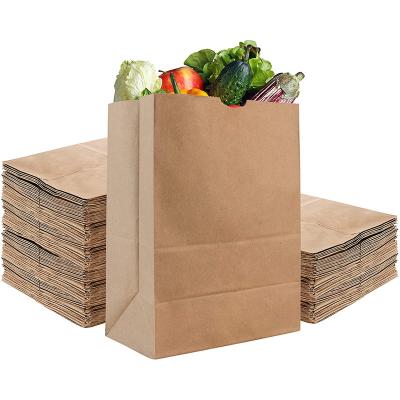 China High Quality Recycled Grocery Packaging Materials Recyclable Paper Bag Reusable Brown Paper Bag for sale