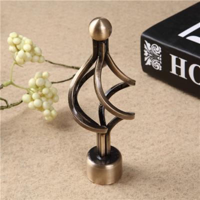 China Sale Metal Curtain Rod Twist Finial Curtain Rod Finial Assortment for sale