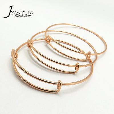 China Environmental Friendly Expandable Bangle Adjustable Thread Empty Bracelets For Jewelry Making for sale