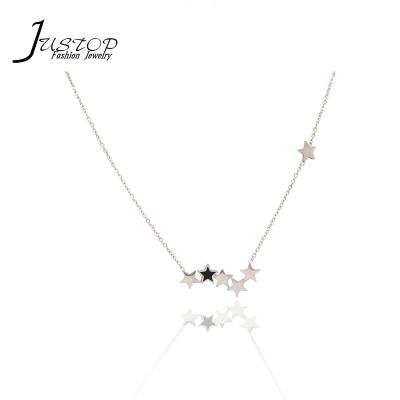 China Environmentally Friendly Women Fashion Jewelry Best Price Trendy Star Stainless Steel Necklace for sale