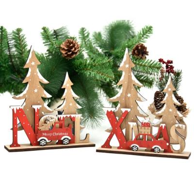 China New Fashionable Hot Sale Arts Crafts Gifts Christmas Felt Decorations Wood Decor for sale