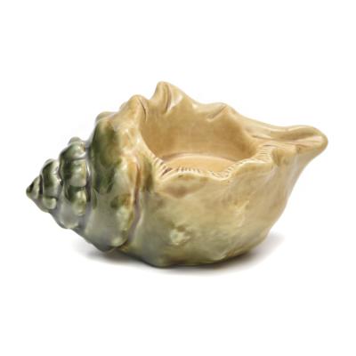 China Csutom Nordiac Modern Conch Shape Ceramic Jar Candle Holder Jar Holder For Candles for sale