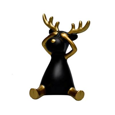 China China Factory Price European Style Deer Decoration Gift Creative Resin Craft for sale