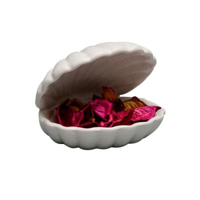 China Hot Selling Wholesale Dolomite Shell Jewelry Tray Ceramic Craft from China for sale