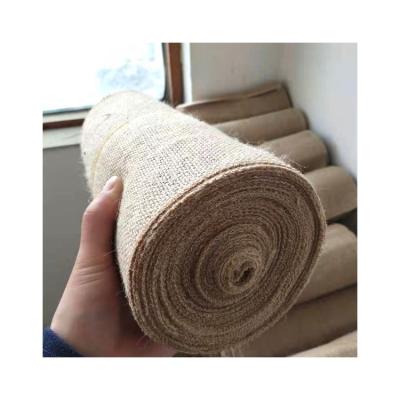 China Factory Wholesale Eco-friendly Jute Fabric Heat Conduction Natural Color Burlap Jute Fabric Manufacturer for sale