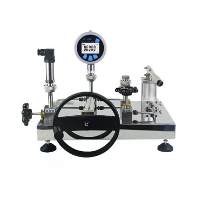 China Desktop Hydraulic Piston Calibrator Dead Weight Tester Pressure Gauge Calibration Equipment for sale