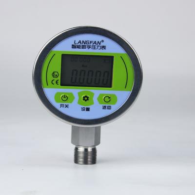 China Air Gas Oil Pressure Manometer High Precision 80mm Intelligent Digital Pressure Gauge for sale