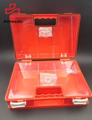 China 2021 Athmedic ABS First Aid Container First Aid Accessories Waterproof Green Empty Plastic Bracket Wall Mounted Box for sale