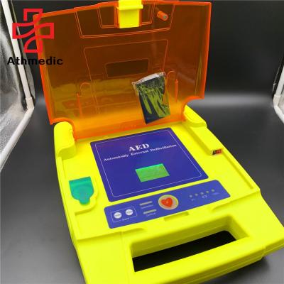 China 2)Jack for Electrode Pad Insert 2021 Custom Tongue Automated External Defibrillator CPR Training First Aid Rescue AED Trainer Machine for sale