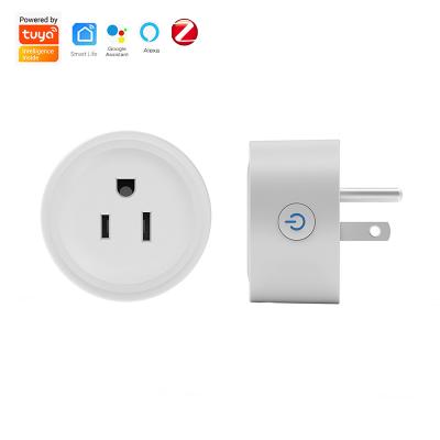 China With Power Monitoring Tuya Zigbee Amazon Smart Mini Socket Plug With Power Metering Outlet 10A Wireless Voice Control Ip44 For Smart Home USA for sale