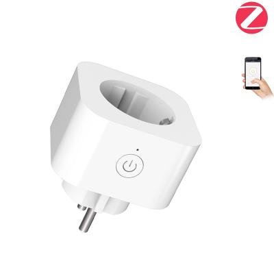 China With Tuya Zigbee 240V Amazon Smart Power Monitoring Mini Power Socket Plug EU With Power Monitor 20A Outlet Wireless Voice Control For Smart Home for sale